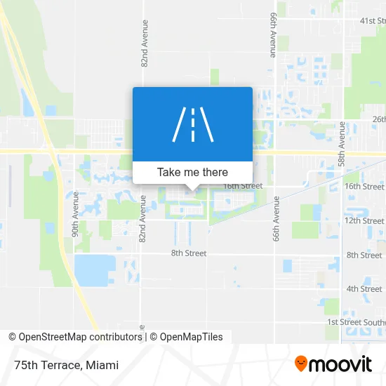 75th Terrace map