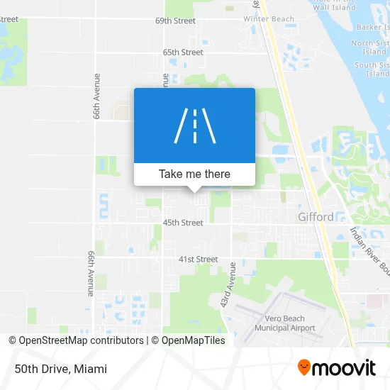 50th Drive map