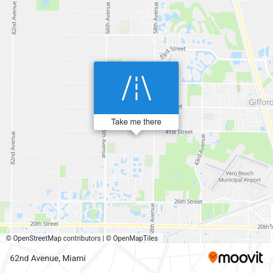 Mapa de 62nd  Avenue