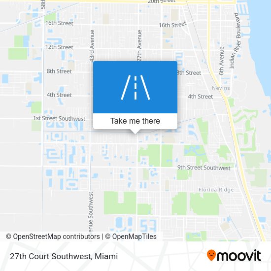 Mapa de 27th Court Southwest