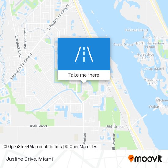 Mapa de Justine Drive