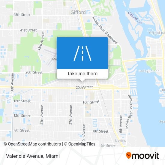 Mapa de Valencia Avenue