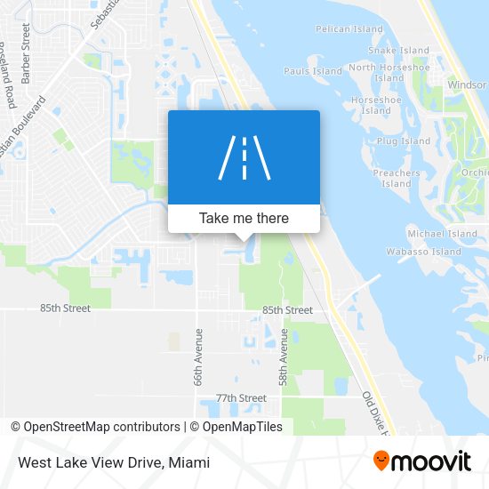 West Lake View Drive map