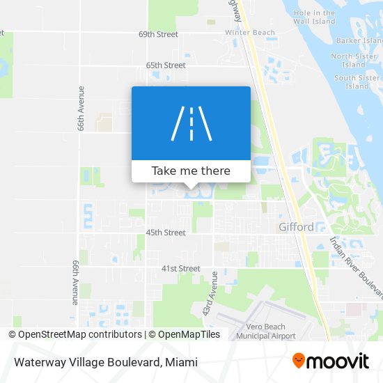 Waterway Village Boulevard map