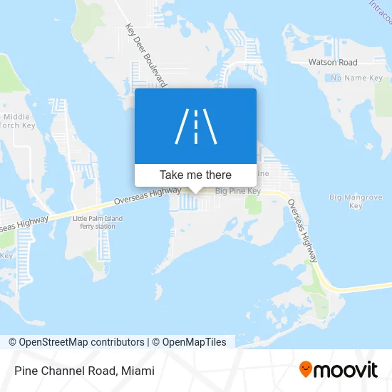 Pine Channel Road map