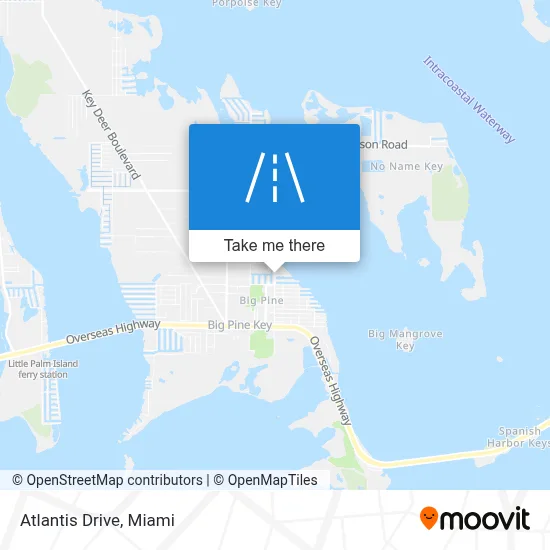 Atlantis Drive map
