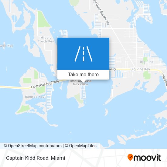 Mapa de Captain Kidd Road