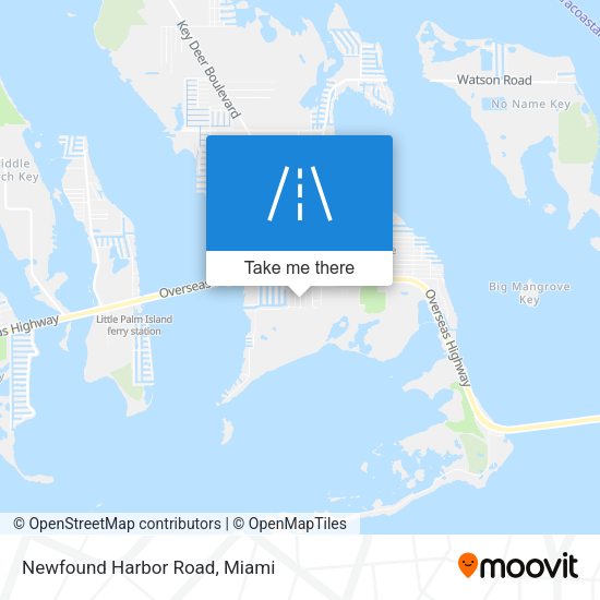 Mapa de Newfound Harbor Road