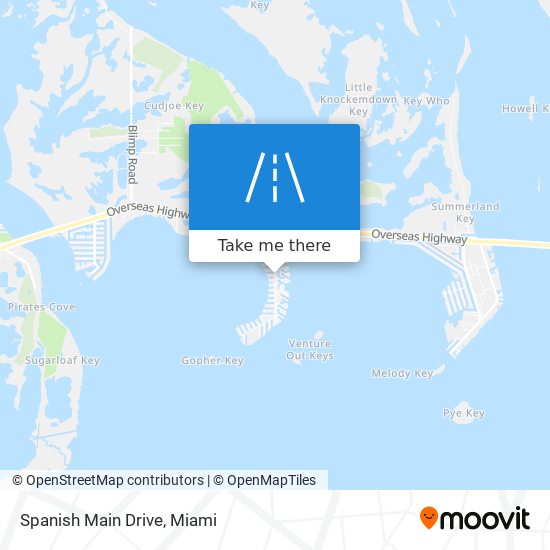 Mapa de Spanish Main Drive