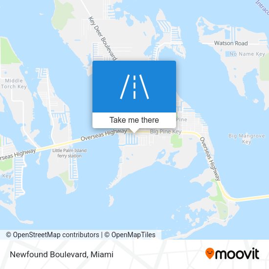 Mapa de Newfound Boulevard