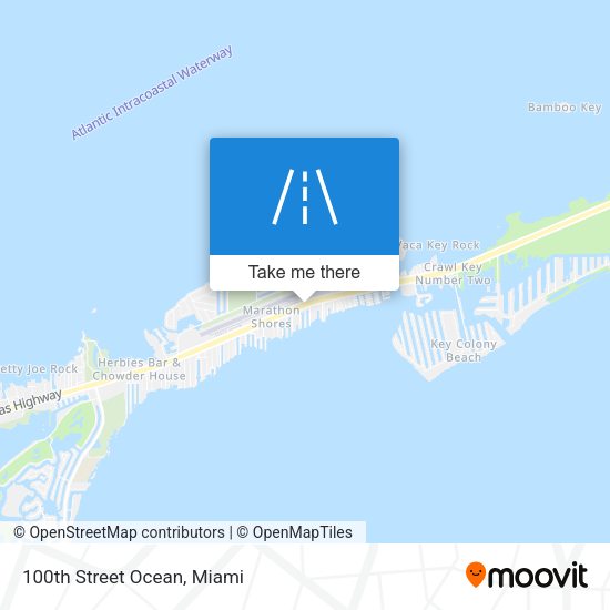 100th Street Ocean map