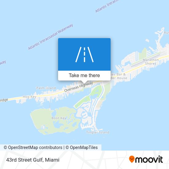 Mapa de 43rd Street Gulf