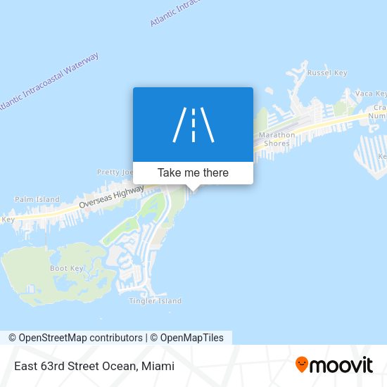 Mapa de East 63rd Street Ocean