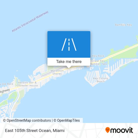Mapa de East 105th Street Ocean