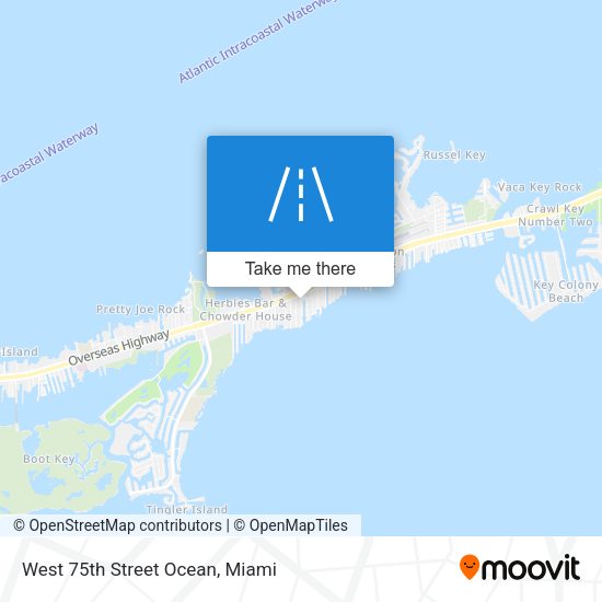 Mapa de West 75th Street Ocean