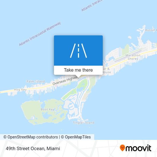 49th Street Ocean map