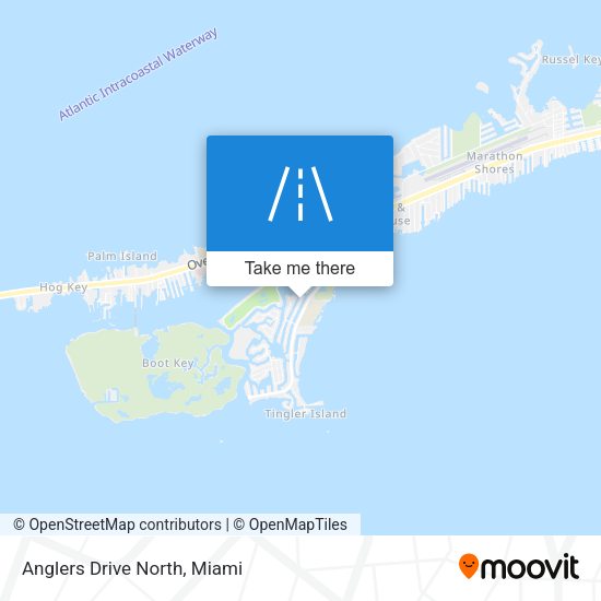 Anglers Drive North map