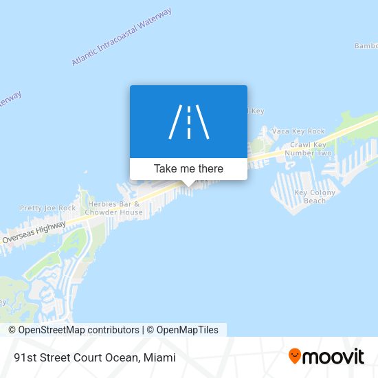 91st Street Court Ocean map