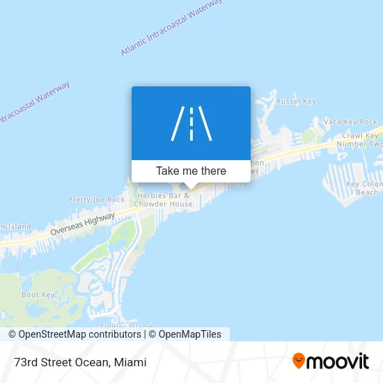 73rd Street Ocean map