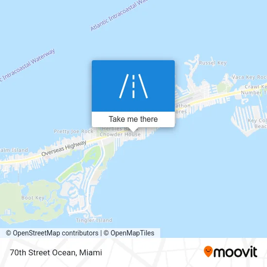70th Street Ocean map