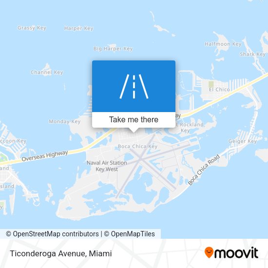 Mapa de Ticonderoga Avenue