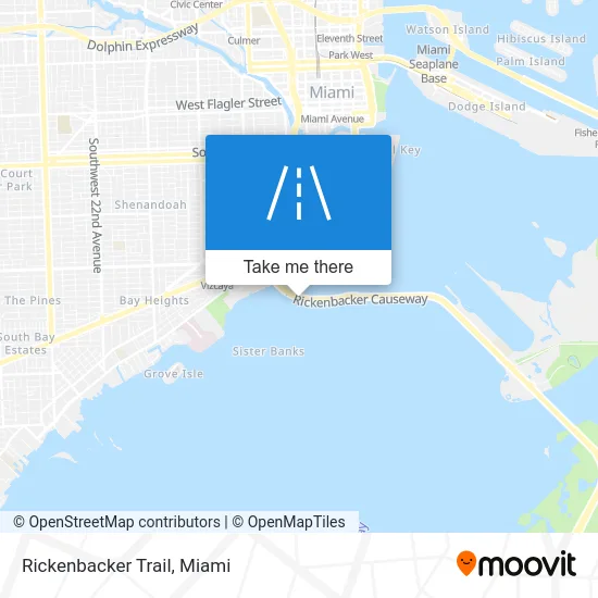 Rickenbacker Trail map