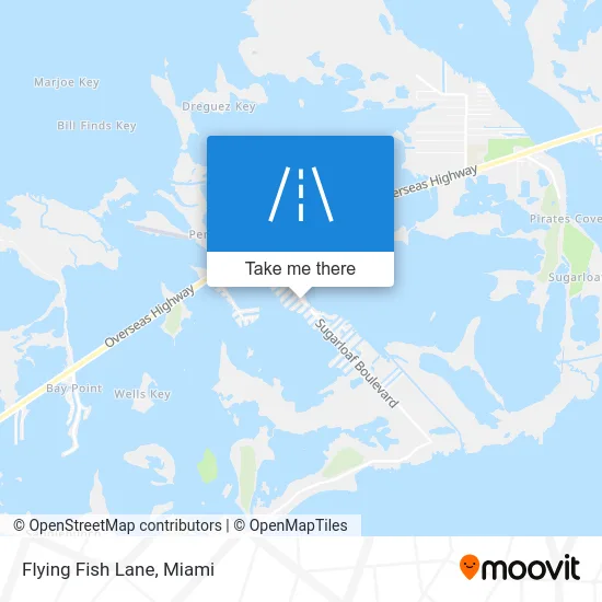 Flying Fish Lane map