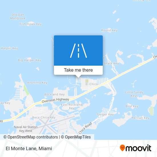 El Monte Lane map