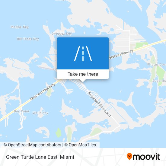 Green Turtle Lane East map