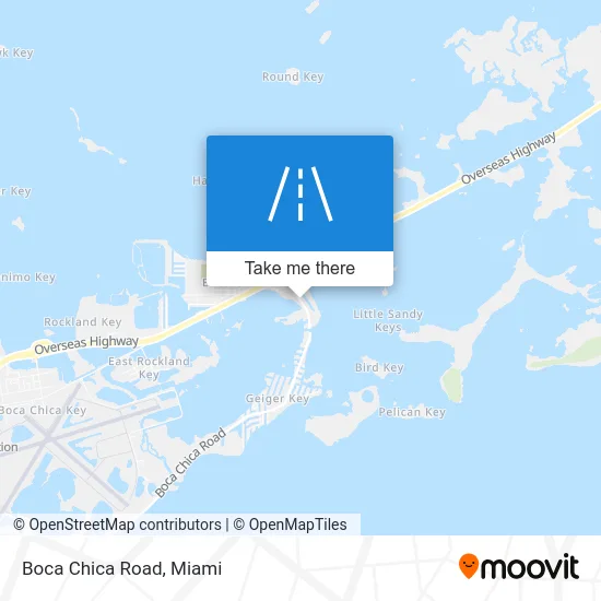 Boca Chica Road map