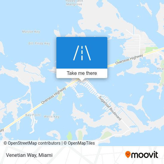 Mapa de Venetian Way