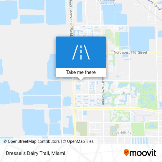 Dressel's Dairy Trail map