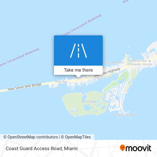 Coast Guard Access Road map