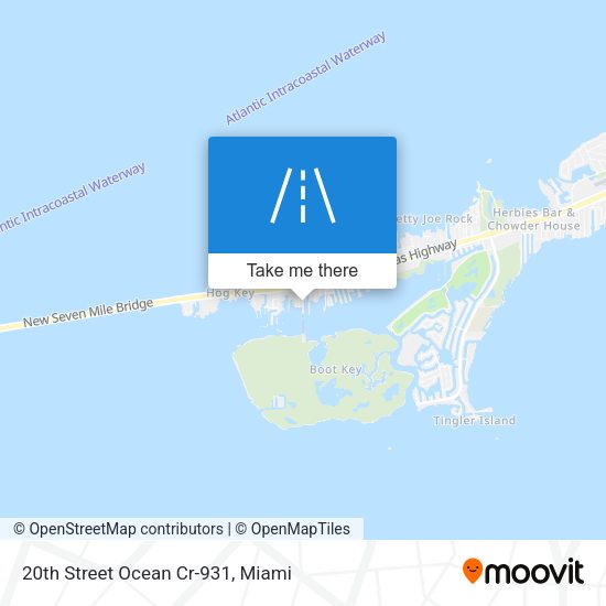 Mapa de 20th Street Ocean Cr-931