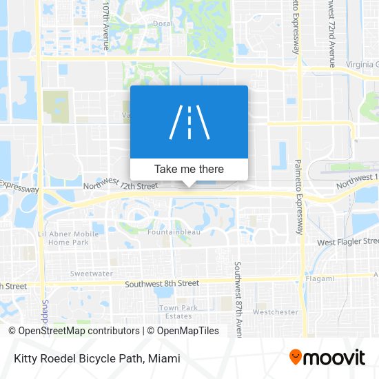 Kitty Roedel Bicycle Path map