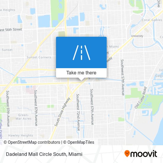 Dadeland Mall Circle South map