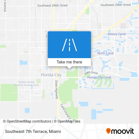 Southeast 7th Terrace map