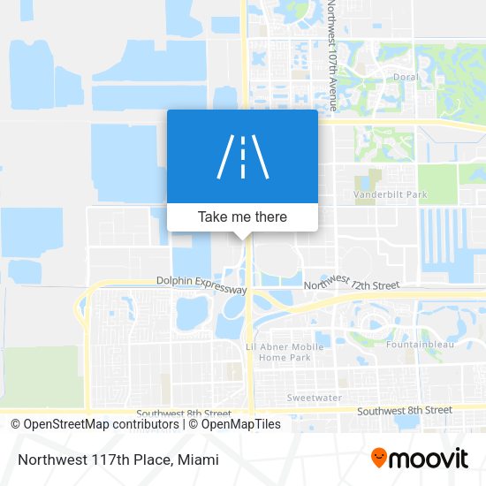 Northwest 117th Place map