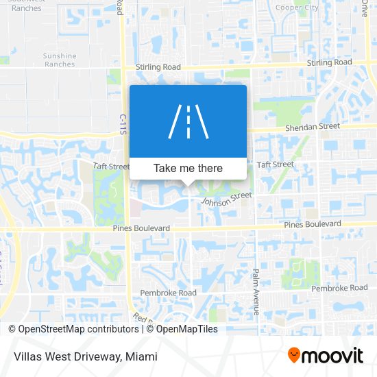 Mapa de Villas West Driveway