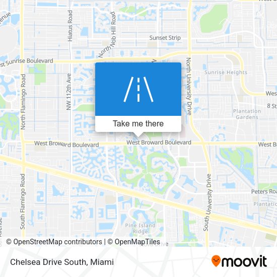 Mapa de Chelsea Drive South