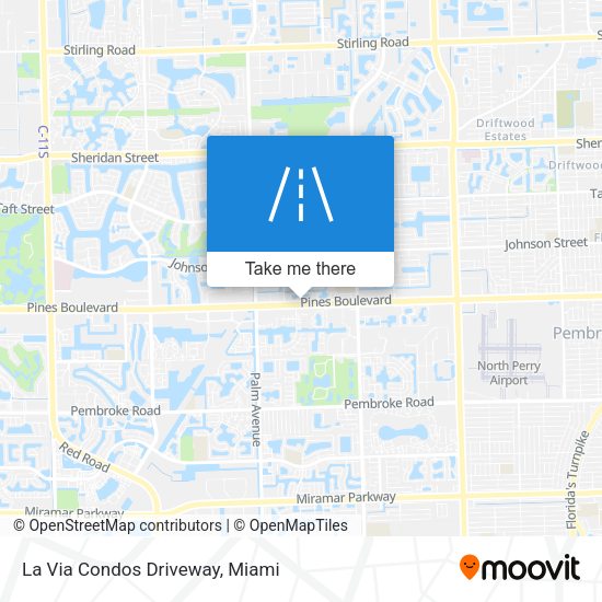 La Via Condos Driveway map