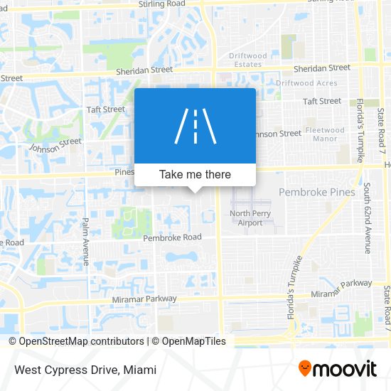 Mapa de West Cypress Drive