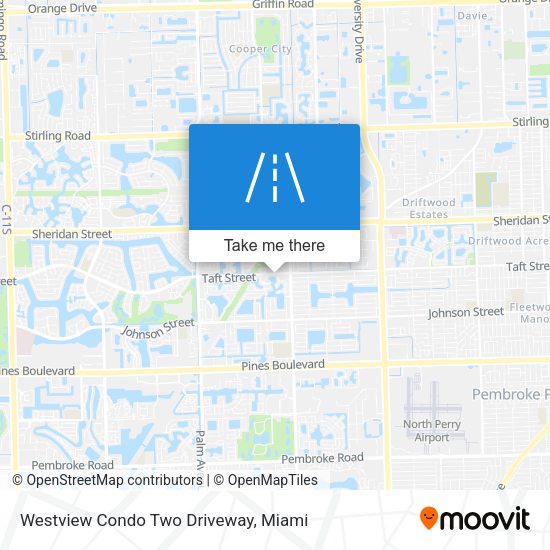 Westview Condo Two Driveway map