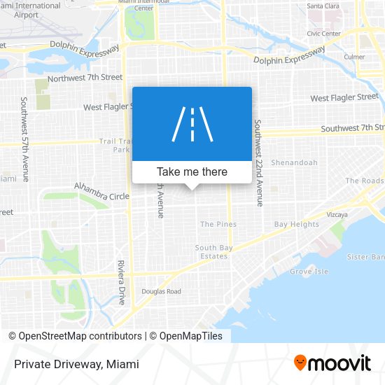 Mapa de Private Driveway