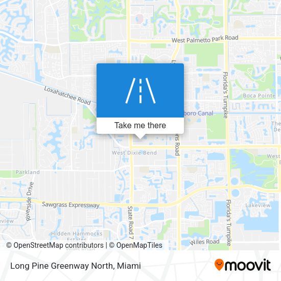 Long Pine Greenway North map