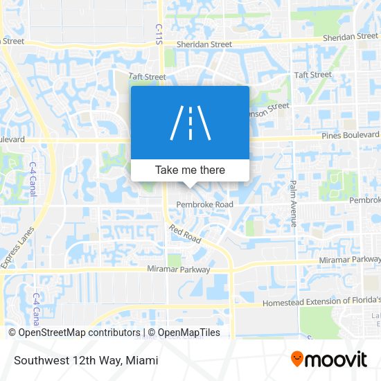 Mapa de Southwest 12th Way