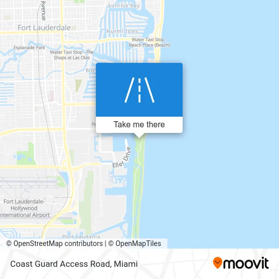 Coast Guard Access Road map