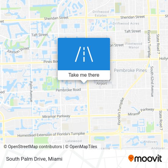 Mapa de South Palm Drive
