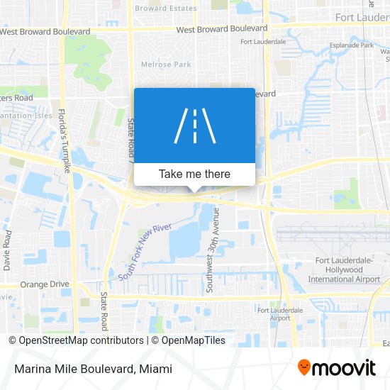 Marina Mile Boulevard map
