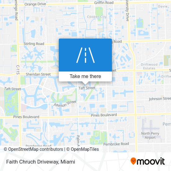 Mapa de Faith Chruch Driveway